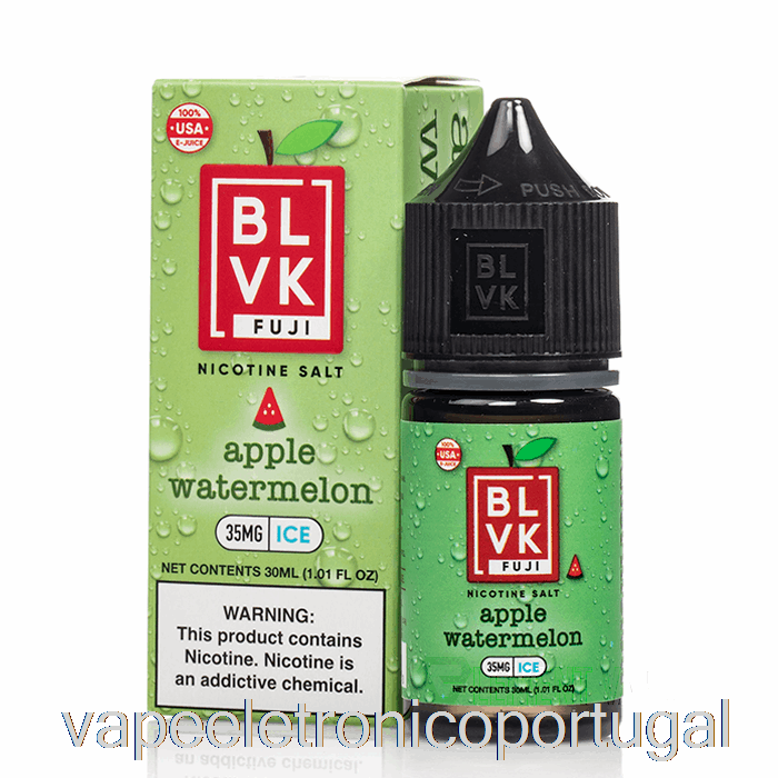 Vape Eletrônico Maçã Melancia Gelo - Blvk Fuji Salts - 30ml 50mg